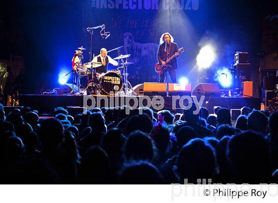 GROUPE THE  INSPECTOR CLUZO, GROUPE ROCK, FESTIVAL MUSICALARUE, LUXEY, LANDES. (00C03912.jpg)