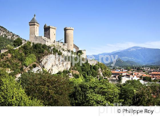 LE CHATEAU FORT DES COMTES DE FOIX,  VILLE DE FOIX, ARIEGE. (09F00635.jpg)