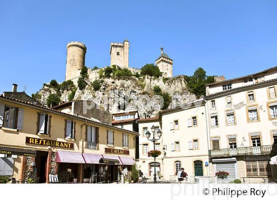 LE CHATEAU FORT DES COMTES DE FOIX,  VILLE DE FOIX, ARIEGE. (09F00717.jpg)