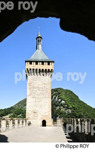 LE CHATEAU FORT DES COMTES DE FOIX,  VILLE DE FOIX, ARIEGE. (09F00726.jpg)