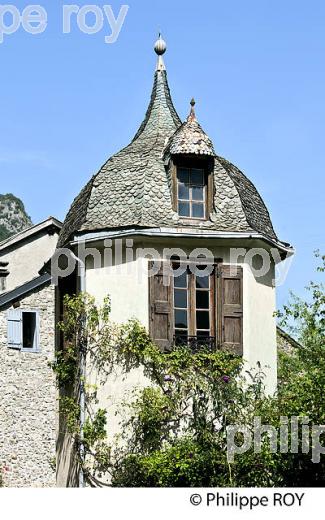 VILLAGE DE VICDESSOS, VALLEE DE VICDESSOS, COUSERANS, ARIEGE. (09F02015.jpg)