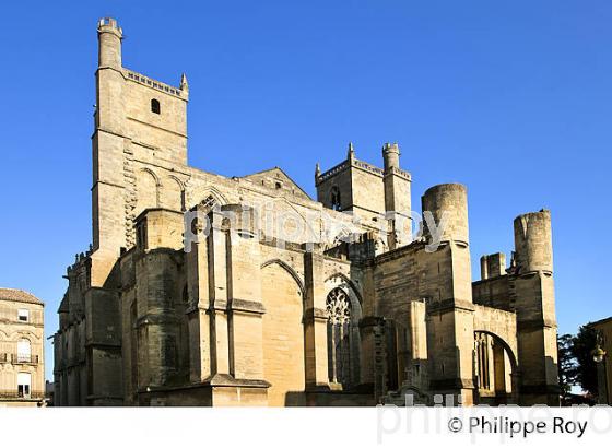 CATHEDRALE SAINT-JUST, VILLE DE NARBONNE,  AUDE, OCCITANIE. (11F00135.jpg)