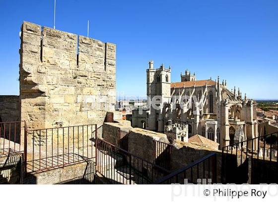 LE DONJON GILLES AYCELIN, VILLE DE NARBONNE, AUDE, OCCITANIE. (11F00315.jpg)