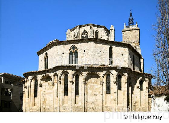 BASILIQUE SAINT-PAUL-SERGE,  VILLE DE  NARBONNE, AUDE, OCCITANIE. (11F00431.jpg)