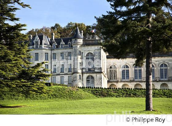 LE CHATEAU  DE LA MERCERIE, COMMUNE DE MAGNAC-LAVALETTE-VILLARS,  CHARENTE. (16F01113.jpg)
