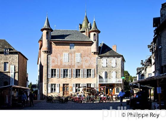 LE VILLAGE  MEDIEVAL DE MEYMAC, PLATEAU DE MILLEVACHES, CORREZE, LIMOUSIN. (19F01512.jpg)