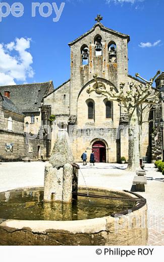 ABBAYE CISTERCIENNE, VILLAGE  D' AUBAZINE, CORREZE, LIMOUSIN. (19F02132.jpg)