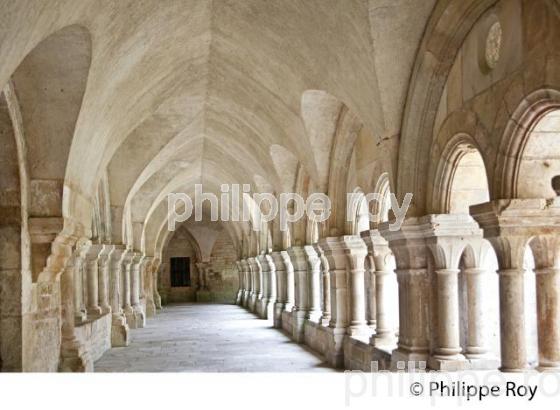 ABBAYE D EFONTENAY,   VALLEE DE L' ARMANCON, CANAL DE BOURGOGNE, COTE D' OR, FRANCE. (21F00904.jpg)