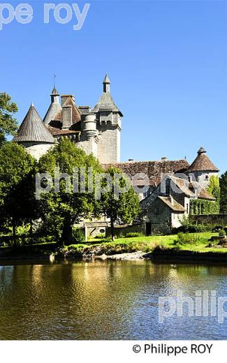 CHATEAU DE VILLEMONTEIX, VALLEE DE LA CREUSE, CREUSE, LIMOUSIN. (23F00205.jpg)