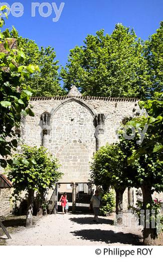 EGLISE ABBATIALE, ANCIEN MONASTERE DU MOUTIER D' AHUN,  CREUSE, LIMOUSIN. (23F00229.jpg)
