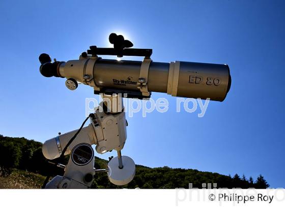 LUNETTE D' OBSERVATION, OBSERVATOIRE ASTRONOMIQUE DES PISES, MASSIF DE L'  AIGOUAL ,  CEVENNES , COMMUNE DE DOURBIES, GARD. (30F00332.jpg)