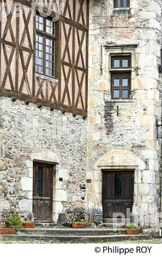 MAISON BRIDAUT,  VILLAGE FORTIFIE  DE  SAINT BERTRAND DE COMMINGES, HAUTE-GARONNE. (31F05129.jpg)