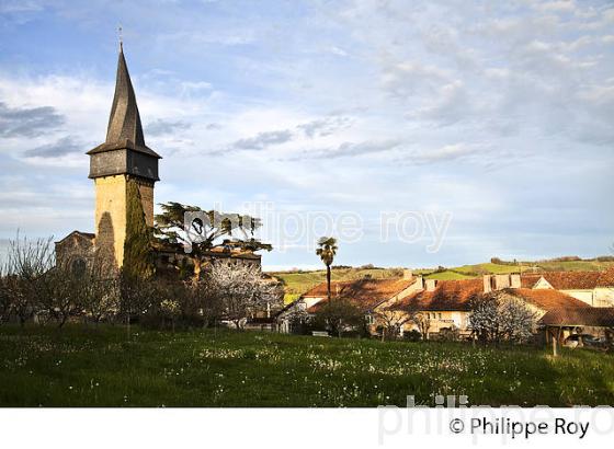 VILLAGE FORTIFIE DE BARRAN, BASTIDE DE GASCOGNE, GERS. (32F01407.jpg)
