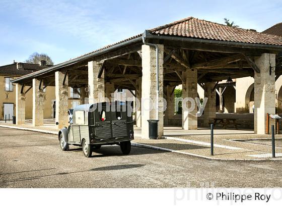 VILLAGE FORTIFIE DE BARRAN, BASTIDE DE GASCOGNE, GERS. (32F01408.jpg)