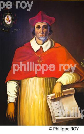 VILLAGE FORTIFIE  DE LA ROMIEU,  GASCOGNE, GERS. (32F01713.jpg)