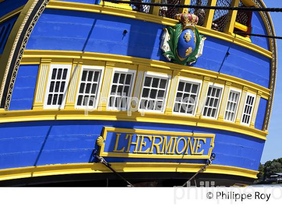 REPLIQUE DU  VAISSEAU L' HERMIONE,  A BORDEAUX, GIRONDE, AQUITAINE. (33F18622.jpg)