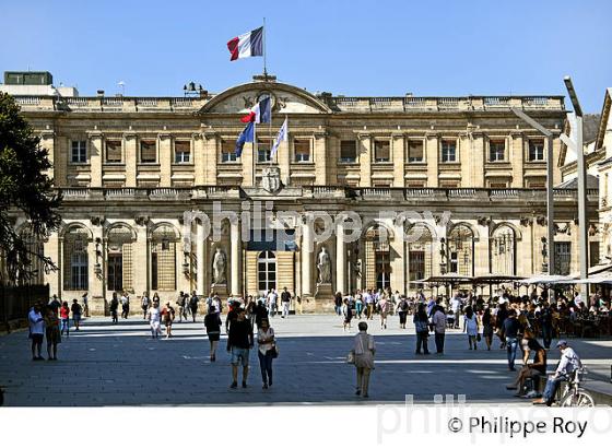 L' HOTEL DE VILLE, PALAIS ROHAN, VILLE DE  BORDEAUX, GIRONDE. (33F19618.jpg)