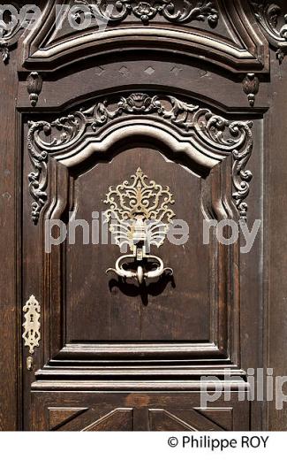 HEURTOIR DE PORTE, HOTEL PARTICULIER, 18 EME SIECLE,  BORDEAUX, GIRONDE. (33F20028.jpg)