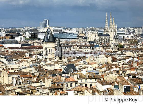 BORDEAUX VU  DEPUIS LA TOUR SAINT-MICHEL . (33F21611.jpg)