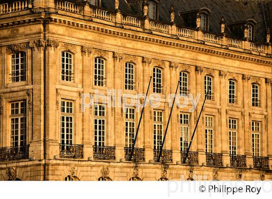 PALAIS  DE LA BOURSE, 18 EME SIECLE, PORT DE LA LUNE, VILLE DE BORDEAUX. (33F24534.jpg)