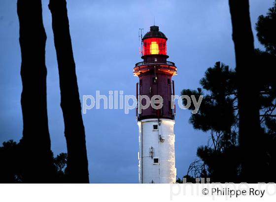 PHARE DE LA PRESQU' ILE DU CAP FERRET, BASSIN D' ARCACHON, GIRONDE. (33F27503.jpg)