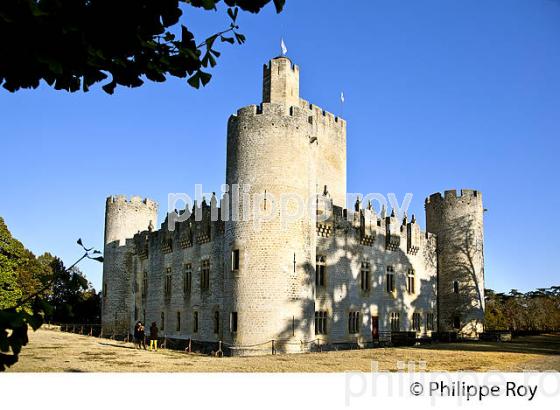 CHATEAU MEDIEVAL DE ROQUETAILLADE, MAZERES , SUD  GIRONDE. (33F29312.jpg)