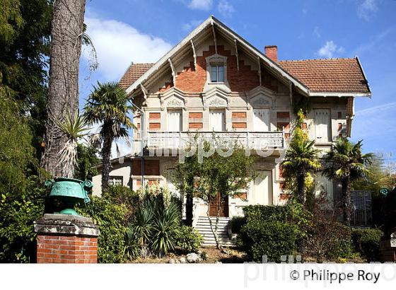 VILLA CARMEN ,  VILLE D' HIVER D'  ARCACHON, GIRONDE. (33F32035.jpg)