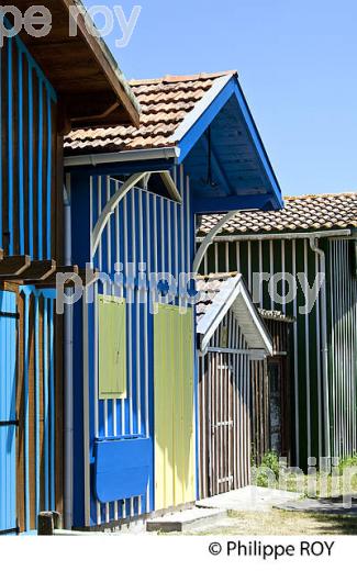 CABANE DE PECHEUR, PORT  DE PECHE DE BIGANOS, DELTA DE LA LEYRE,  BASSIN D' ARCACHON, GIRONDE. (33F32918.jpg)
