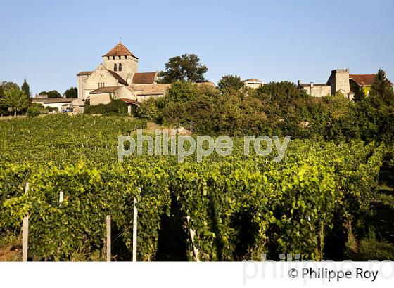 VILLAGE DE MONTAGNE ET PAYSAGE VITICOLE DE L'  AOC MONTAGNE SAINT-EMILION, VIGNOBLE DE BORDEAUX,  GIRONDE. (33V43809.jpg)