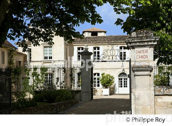 CHATEAU CANON, 1ER GRAND CRU CLASSE  , AOC SAINT EMILION, VIGNOBLE DE BORDEAUX. (33V48921.jpg)