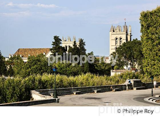 PLACE DU PEYROU , VIEUX MONTPELLIER, LANGUEDOC-ROUSSILLON. (34F00229.jpg)
