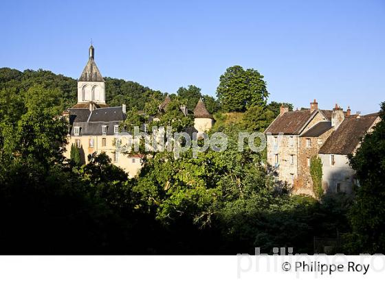 CHATEAU, VILLAGE DE GARGILESSE DAMPIERRE, VALLEE DE LA CREUSE, INDRE. (36F00419.jpg)