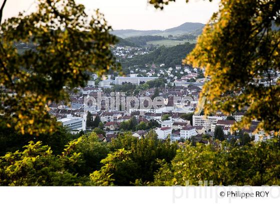 VUE GENERALE DE LA VILLE, LONS-LE-SAUNIER, JURA, FRANCE (39F01318.jpg)