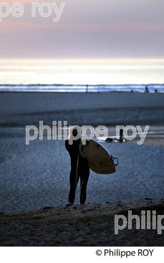 LE COURANT D' HUCHET , ET LA PLAGE DE  MOLIETS ,  COTE ATLANTIQUE, LANDES, AQUITAINE. (40F02230.jpg)