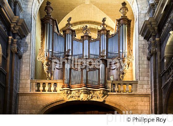 ORGUE, CATHEDRALE NOTRE DAME, VILLE DE DAX, LANDES. (40F05310.jpg)