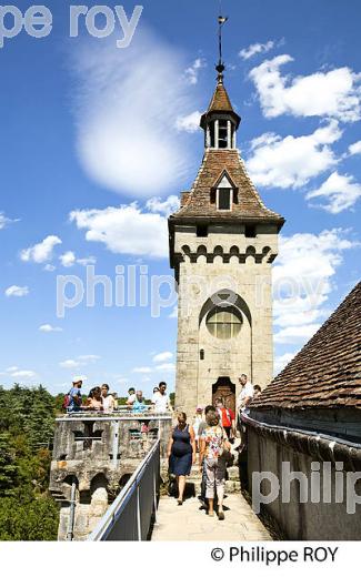 LE VILLAGE PERCHE  DE ROCAMADOUR, CAUSSE DE GRAMAT,  HAUT QUERCY, LOT. (46F01912.jpg)