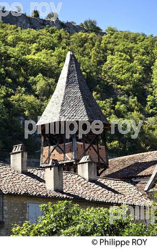 PRIEURE NOTRE DAME, VILLAGE DE ESPAGNAC-SAINTE-EULALIE, VALLEE DU CELE, QUERCY, LOT. (46F02330.jpg)