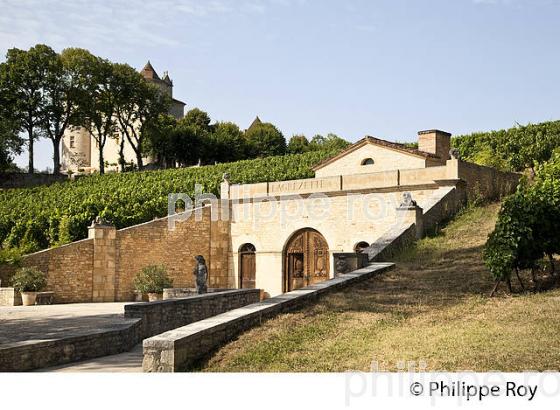 CHAI DU CHATEAU LA GREZETTE, VINS DE CAHORS, CAILLAC, VALLEE DU LOT, QUERCY, LOT. (46F02703.jpg)