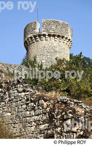 CHATEAU DE LA COSTE, COMMUNE  DE GREZELS,  VALLEE DU LOT, QUERCY, LOT. (46F02825.jpg)
