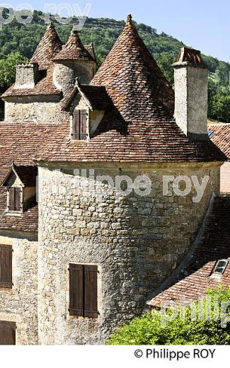 LE VILLAGE D' AUTOIRE, VALLEE DE LA DORDOGNE LOTOISE, QUERCY, LOT. (46F04613.jpg)