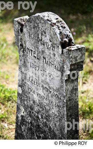 CIMETIERE PROTESTANT,  HAMEAU DE FILNIELS,  MONT LOZERE,  LE PONT DE MONTVERT,  CEVENNES, LOZERE. (48F02131.jpg)