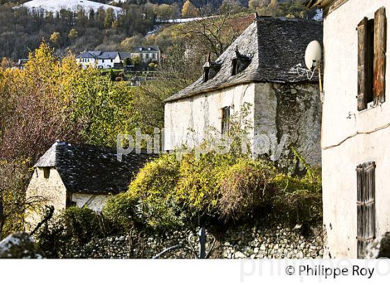 LE VILLAGE DE BILHERES EN OSSAU, VALLEE D' OSSAU, BEARN, PYRENEES ATLANTIQUES. (64F05513.jpg)