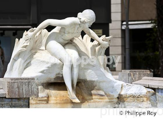 FONTAINE, PLACE GEORGES CLEMENCEAU, PAU, BEARN, PYRENEES-ATLANTIQUES. (64F06238.jpg)