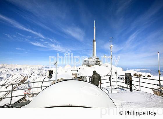 STATION METEO, OBSERVATOIRE DU PIC DU MIDI DE BIGORRE, HAUTES PYRENEES. (65F01817.jpg)