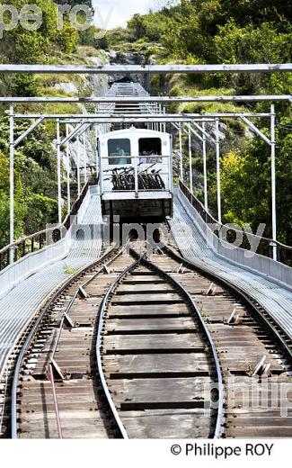 FUNICULAIRE DU PIC DU JER,  VILLE DE  LOURDES, BIGORRE, HAUTES-PYRENEES. (65F03522.jpg)