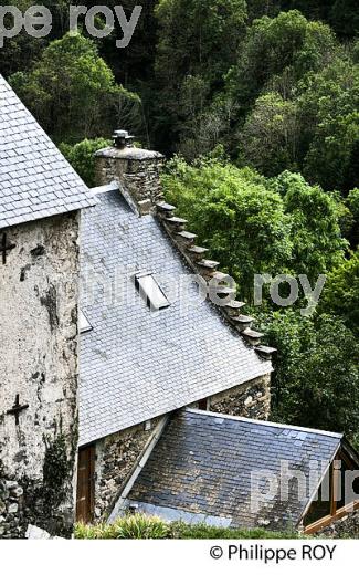 LE VILLAGE PERCHE DE AULON, VALLEE D' AURE, HAUTES-PYRENEES. (65F06701.jpg)