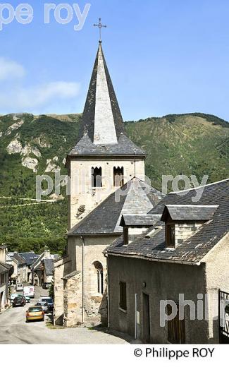 LE VILLAGE DE BOURISP,  EN ETE,  VALLEE D' AURE, HAUTES-PYRENEES. (65F06802.jpg)