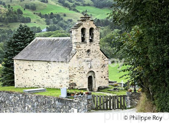 EGLISE ROMANE D' ENS, VALLEE D' AURE, HAUTES-PYRENEES. (65F06827.jpg)