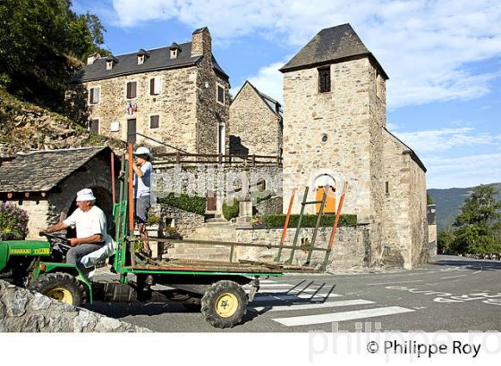 LE VILLAGE PERCHE DE SOULAN, EN ETE,  VALLEE D' AURE, HAUTES-PYRENEES. (65F07414.jpg)