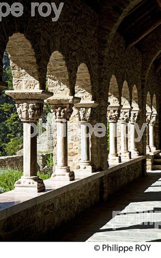 ABBAYE BENEDICTINE  SAINT MARTIN DU CANIGOU, CONFLENT, ROUSSILLON, CATALOGNE, OCCITANIE. (66F00829.jpg)